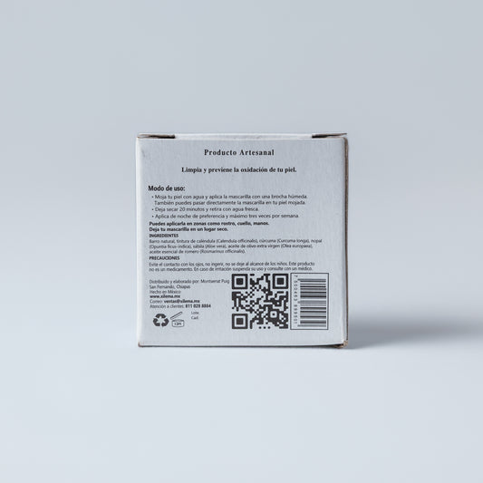 MASCARILLA FACIAL CÚRCUMA & CALÉNDULA