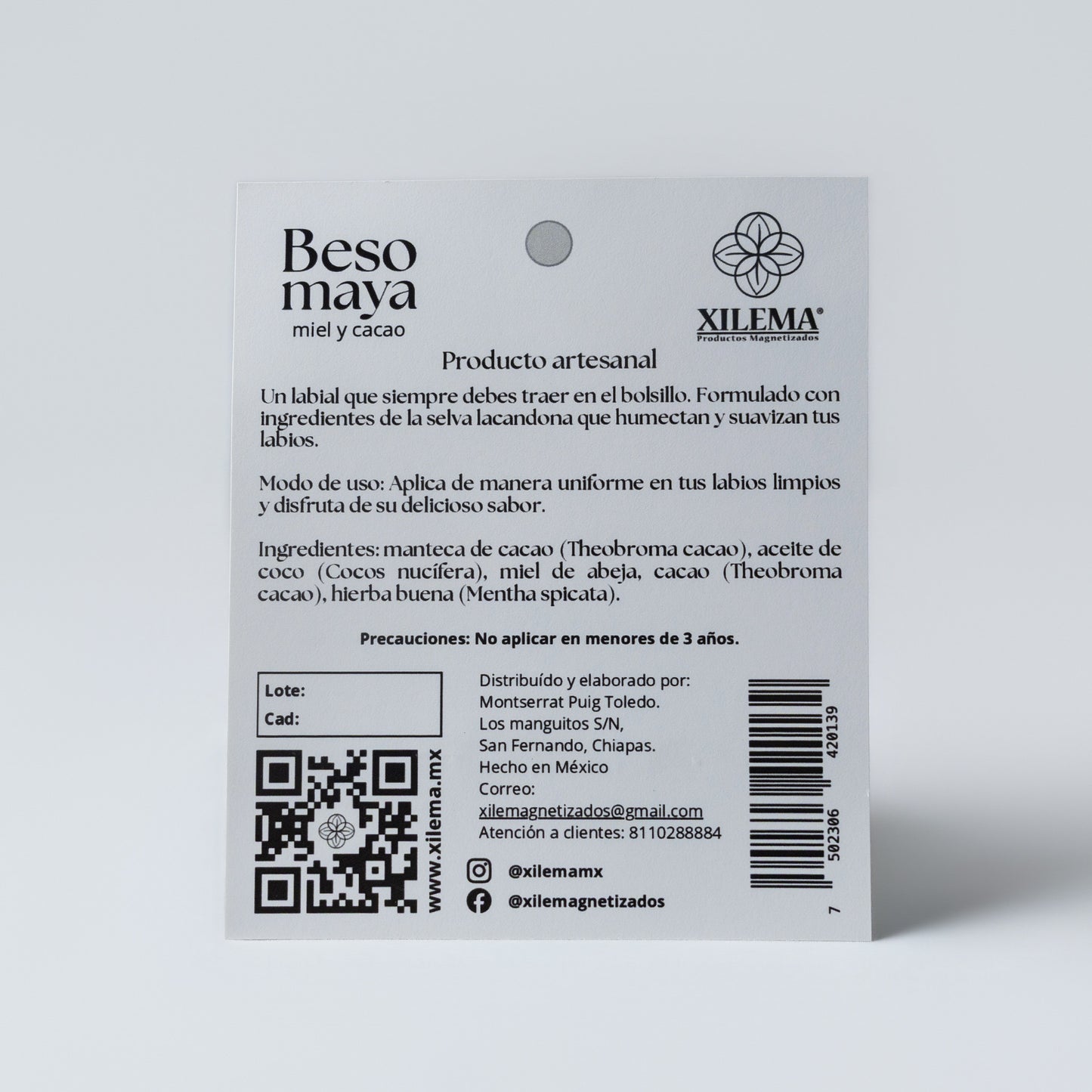 BÁLSAMO LABIAL BESO MAYA