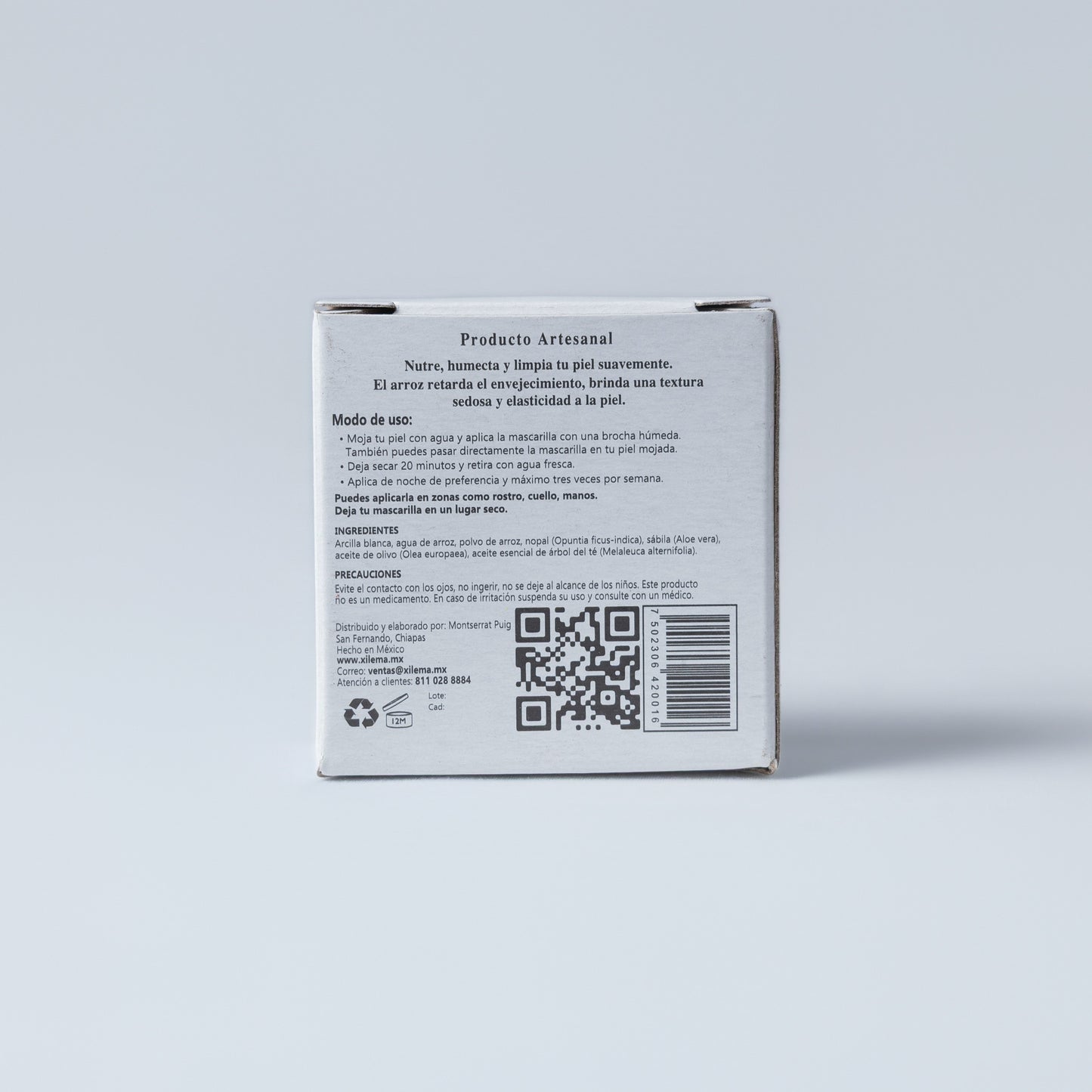 MASCARILLA FACIAL ARRÓZ & TEA TREE
