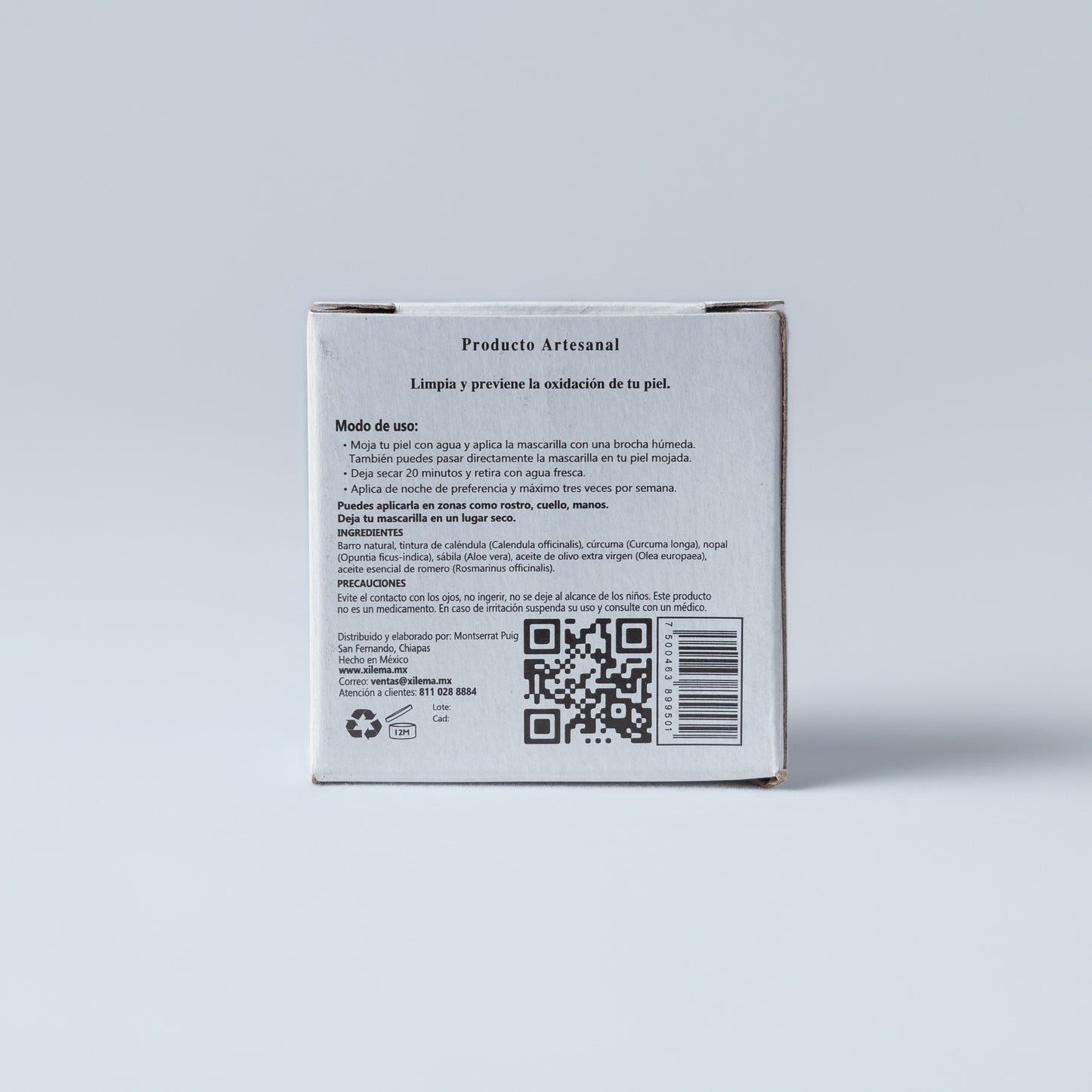 MASCARILLA FACIAL CÚRCUMA & CALÉNDULA
